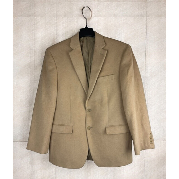 Lauren Ralph Lauren Camel Hair Sport Coat Blazer Jacket Tan Men's 40R 40 Regular - Picture 15 of 15